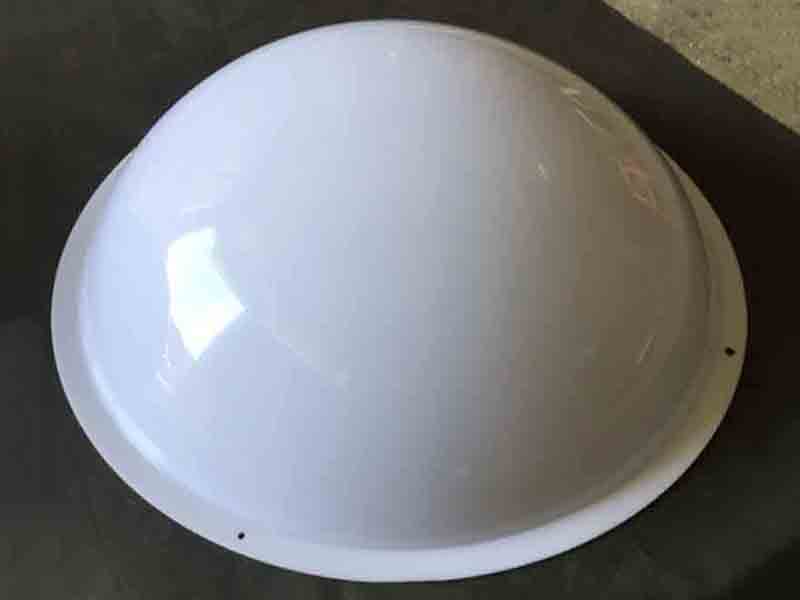 奶白半圓亞克力燈罩定制